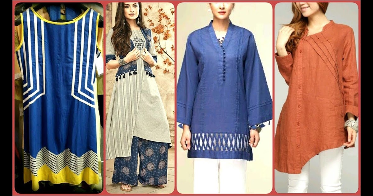 short frocks with bell bottom in lawn