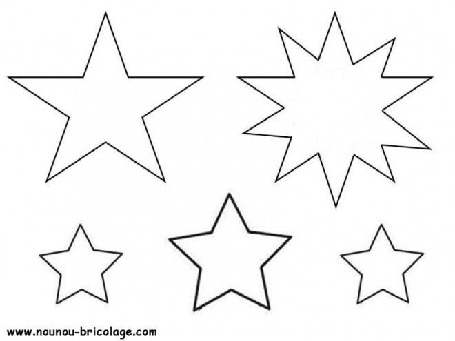 Image de Etoile Dessin Etoile 5 Branches Imprimer