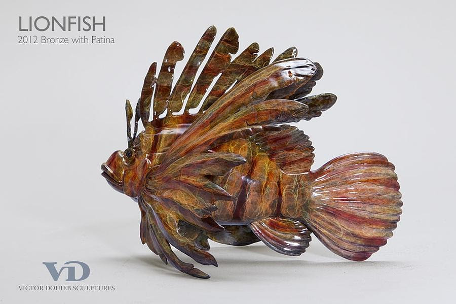 Boston Green Blog: Victor Douieb Sculpts the Invasive Lionfish
