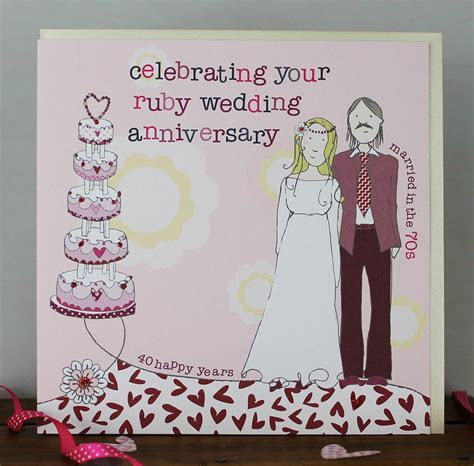 40th wedding anniversary card by molly mae 40th wedding anniversary card by molly mae