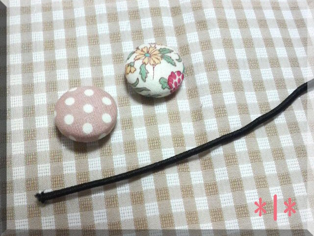 くるみボタンの作り方 【ココリボン】 ヘアゴム・ヘアアクセサリー - くるみボタン ヘアゴム 作り方