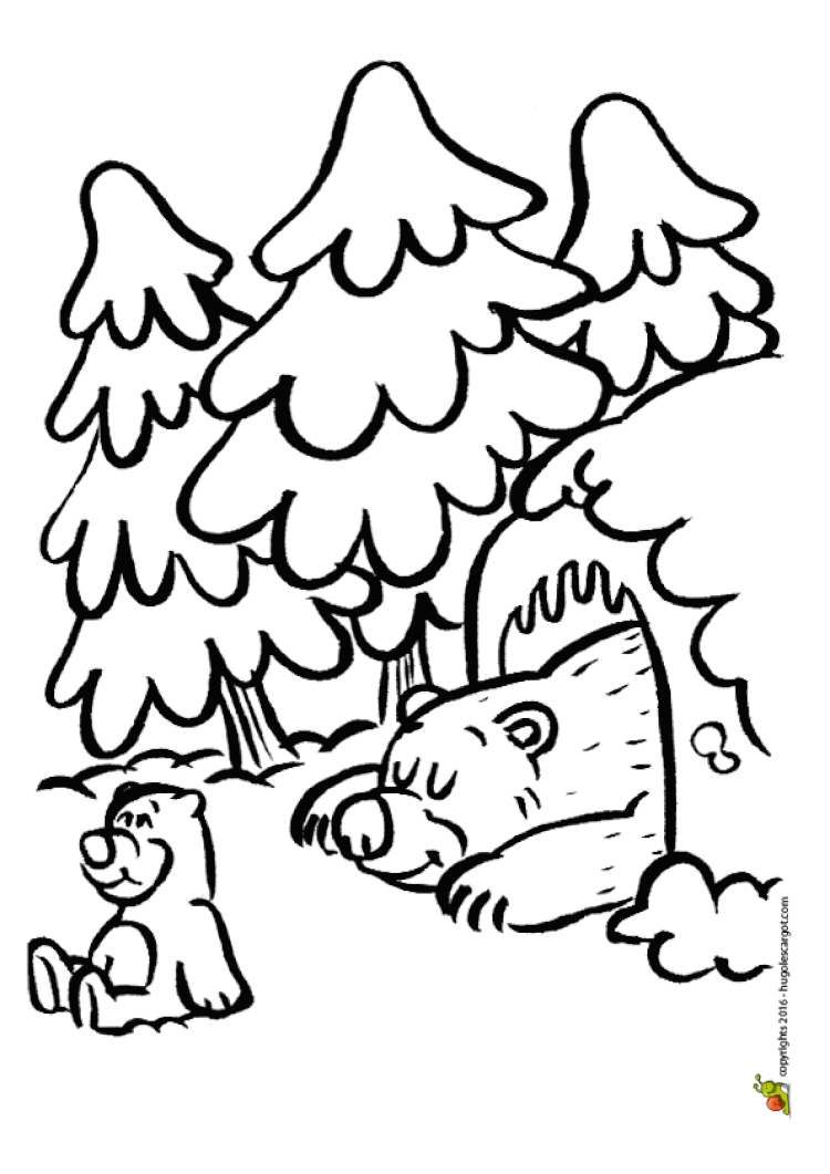 Animaux D Hiver Coloriage  Haut Coloriage HDImages et Imprimable Gratuit