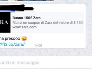 Buono sconto di 150 euro da Zara? È una bufala ormai virale su Whatsapp