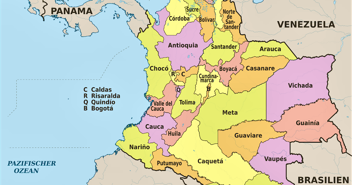 Croquis Dibujar Mapa Politico De Colombia