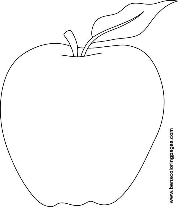 Coloring Pages Of Red Apple - 234+ SVG PNG EPS DXF in Zip File