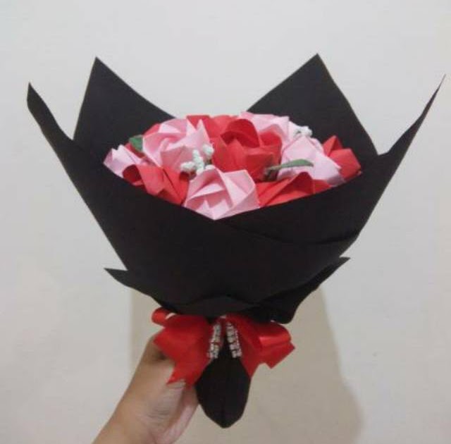 Paling Bagus 26 Bunga Mawar Dengan Kertas Origami 