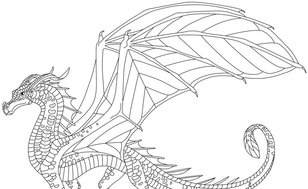 Edu Kids A B: Wings Of Fire Coloring Pages Hybrids - Drachenhybride