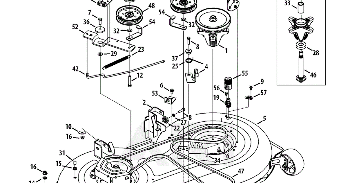 Wiring Diagram 5 Craftsman 46 Mower Deck Belt Diagram