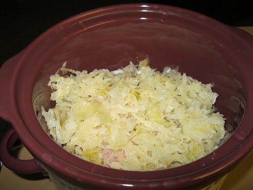 sauerkraut on