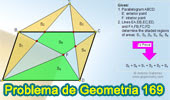 Problema de Geometría 169 (ESL): Paralelogramo, Punto Exterior, Pentágono, Triangulo, Suma de Áreas.