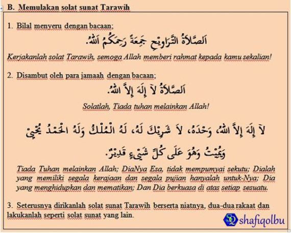 Solat tarawih B1 - SQ