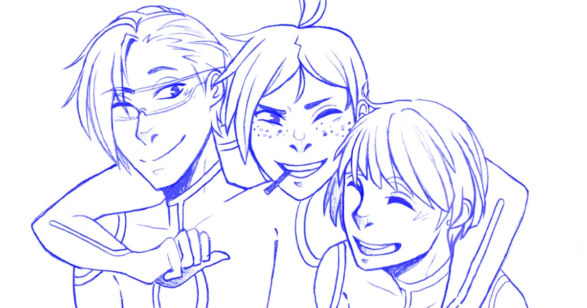 Trio Polyamorous Drawing Reference - Yama Wallpaper