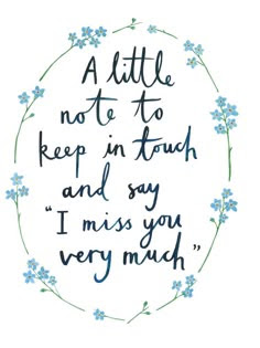 A Little Note To Keep In Touch And Say I Miss You by LittleHeidiUK