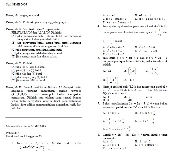 Soal Matematika Tersulit Dan Jawabannya