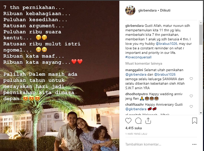 Free Gambar Begini Ungkapan Romantis Putri Raja Yogyakarta Saat Rayakan Terupdate by Kata Cinta