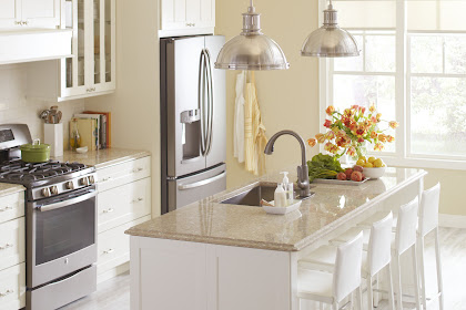 White Kitchen Cabinets With White Corian Countertops - instaimage