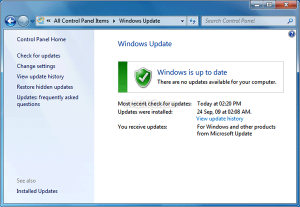 Nyandas Voltas: Get Windows 7's Advanced “Windows Update” in Windows 2000,  XP