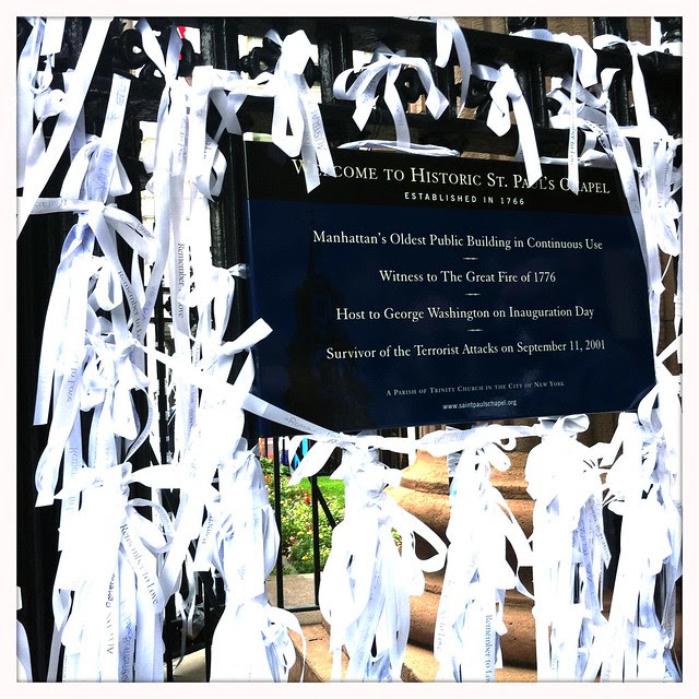 A scene from a walk to the World Trade Center September 10, 2011