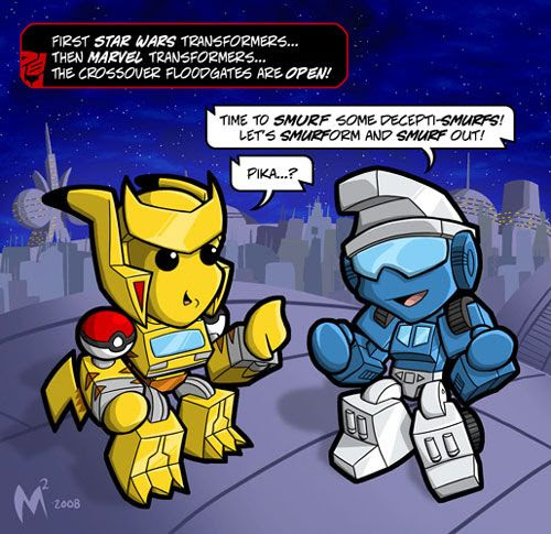 Pokebee and Smurfimus Prime.