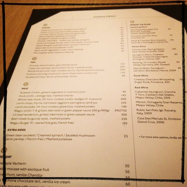 Eat Adventurously: Garcon, Plaza Senayan