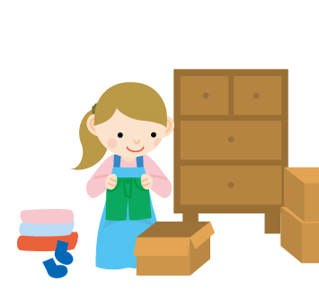 上お片付け イラスト 動物ゾーン