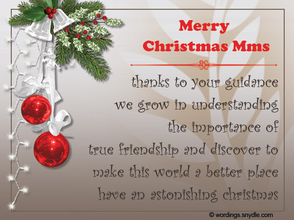 Christmas Card Quotes For Teachers - Sinter D