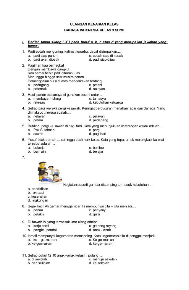 Soal Essay Bahasa Indonesia Kelas 12