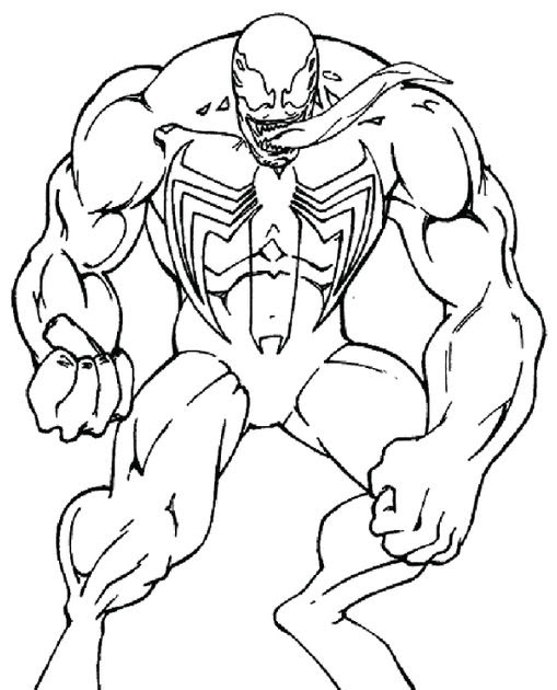 Venom Coloring - Coloringnori - Coloring Pages for Kids