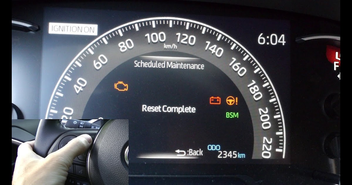How To Reset Maintenance Light On Toyota Rav4 2016 dHIFA