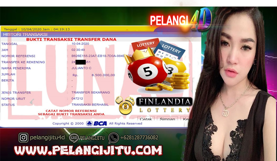JACKPOT TOGEL FINLANDIA 8.500.000 DI Pelangi4D