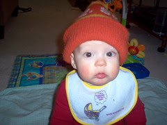 wearing dad's hat