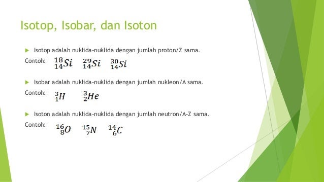 Contoh Soal Isotop Isoton Dan Isobar - Berbagi Contoh Soal