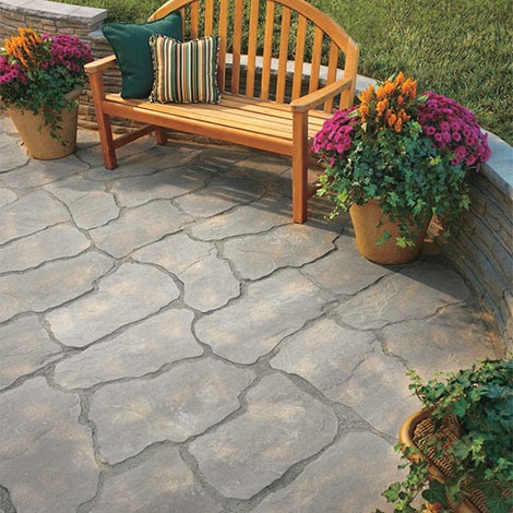 Retaining Wall And Patio Ideas / Patio Stone Pavers: Natural