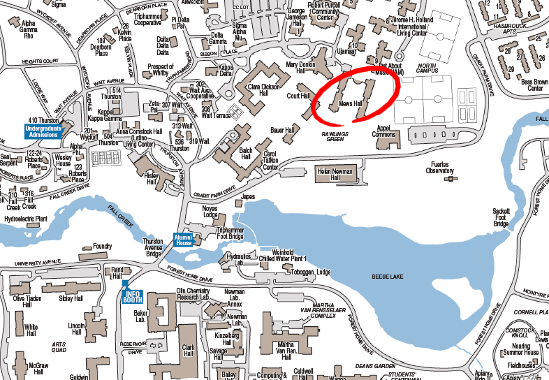 Cornell University Campus Map Pdf
