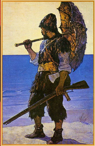 La ciencia es fruto de un trabajo colaborativo, no apta para solitarios a lo Robinson Crusoe / Ilustración de N. C. Wyeth - Wikimedia.