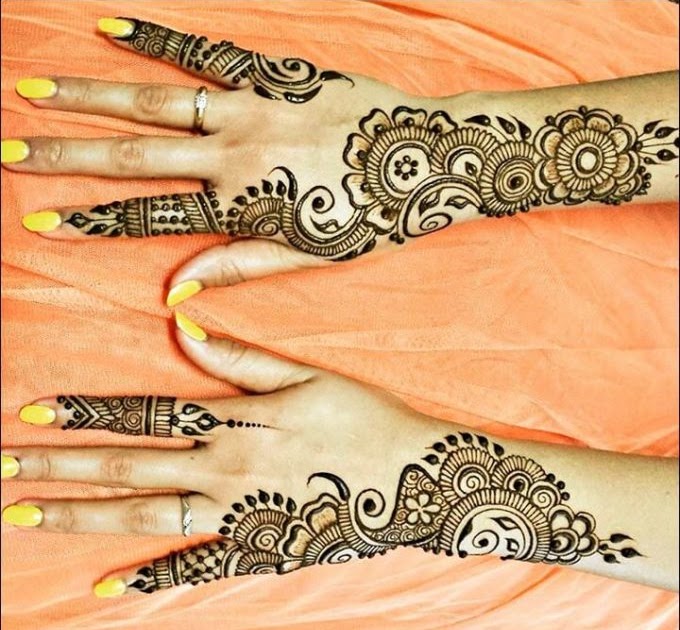 Gambar Henna Tangan Simple Pemula Kumpulan Gambar Lukisan Henna