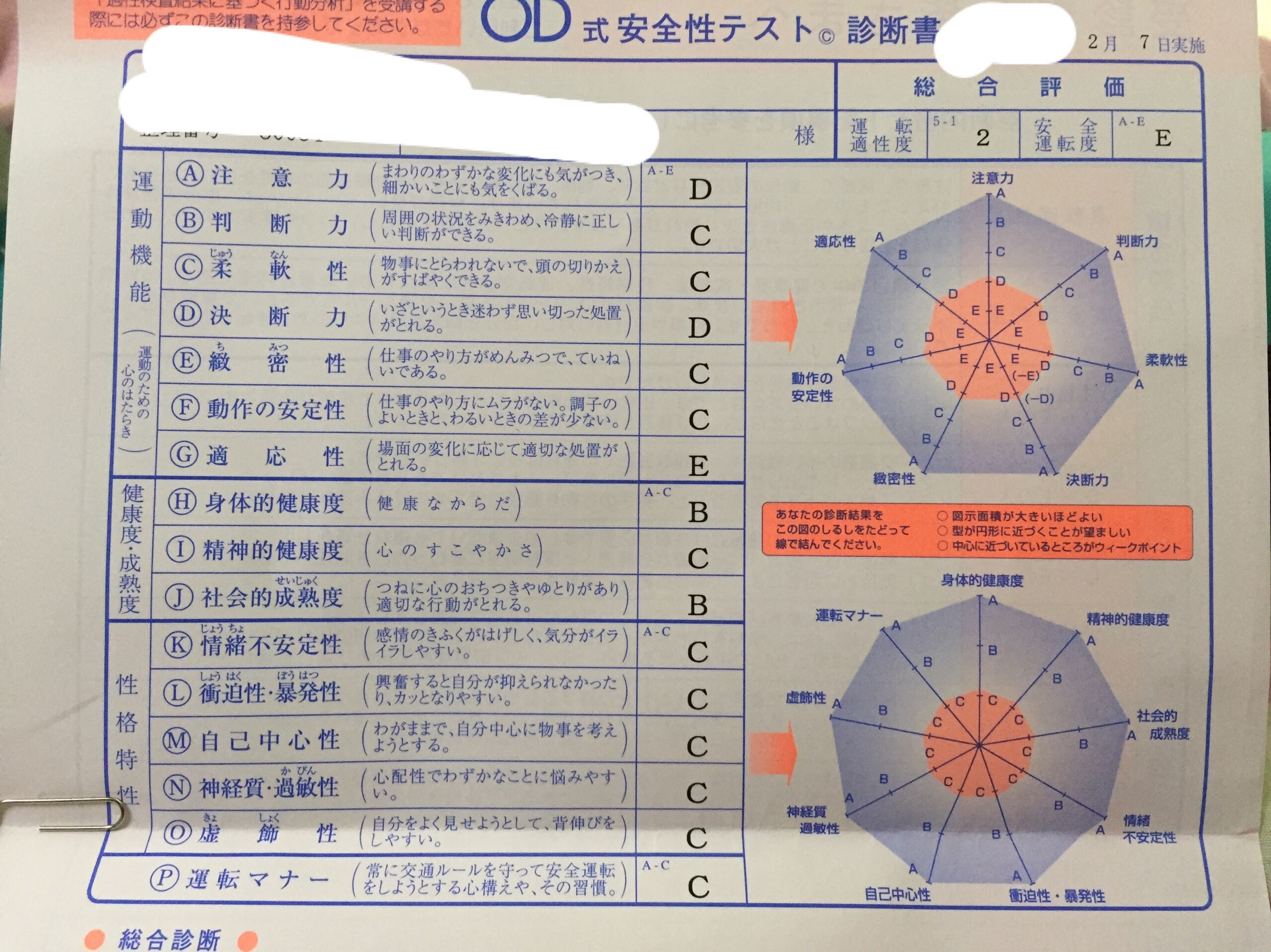 学校 適性 検査 自動車