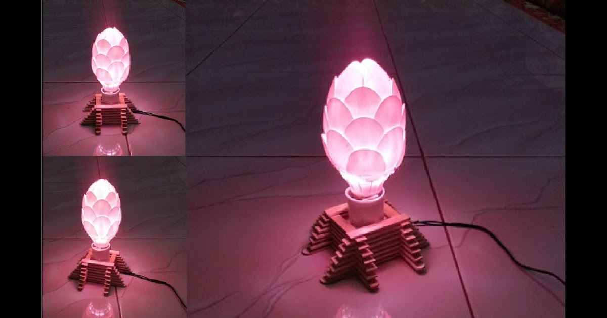Gambar Kerajinan  Lampu  Dari Sendok Plastik mazalie