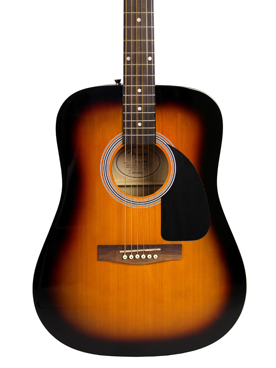 Music Instrument Fender Fa 100 Dreadnought Acoustic Guitar Natural