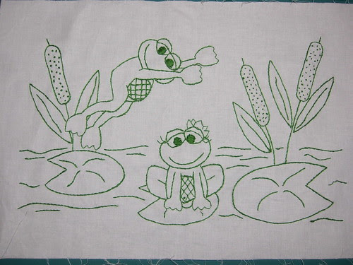 For the frog quilt