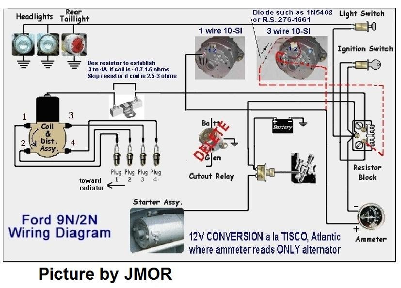 Alt Conversion Kit To 30 Ferguson Tractor Wiring Diagram - Wiring