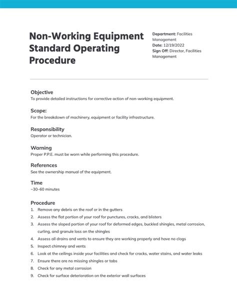 Link download standard operating procedure equipment maintenance board book pdf endurance my 