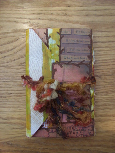 Collaged Accordion Book 1