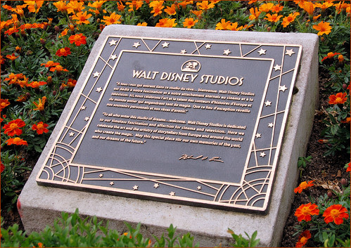 Walt Disney Studios Dedication