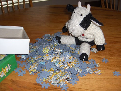 Hmmm, I don't think there are really 500 pieces here. I'd better count them. 1...2...3...4...5...