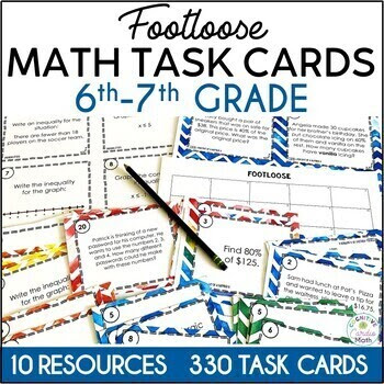 Footloose Math! 6th & 7th Grade Bundle