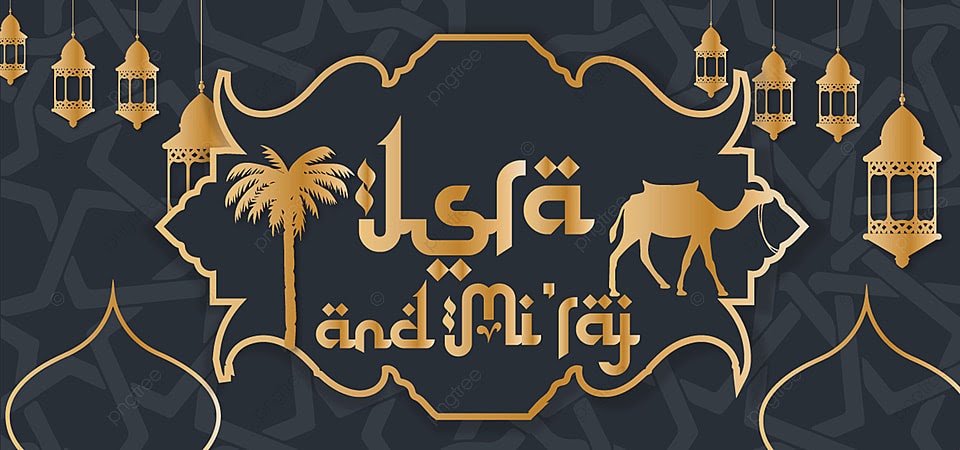 Banner Isra Mi'raj 2021 Desain Banner Spanduk Isra Mi Raj 2020 1441 H