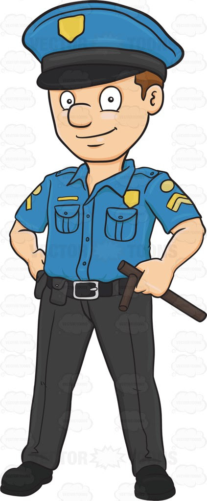 How To Draw A Policeman In Full Uniform