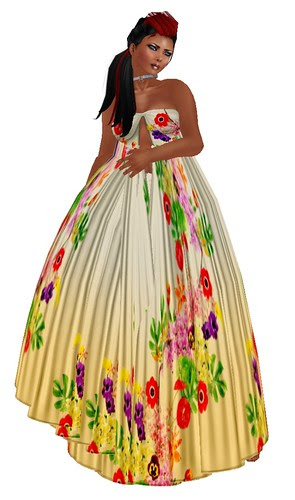 The Dress Room Aoharu BT Froral Maxi dress yellow
