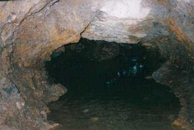 cave gollum pool inside just caves entrance crystal clear spring water only